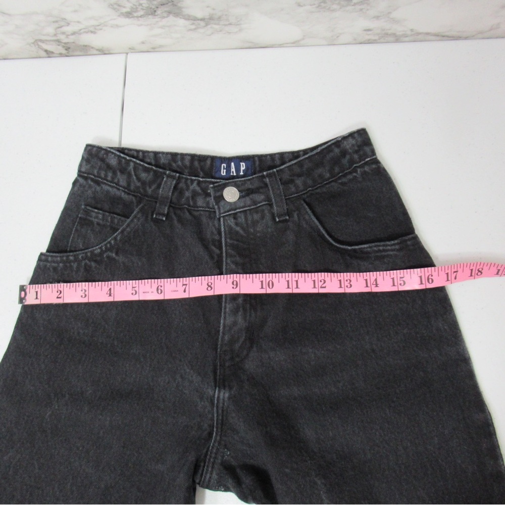 Gap Vintage Washed Black Ankle Length Denim Jeans Size 3/4 - Picture 10 of 16